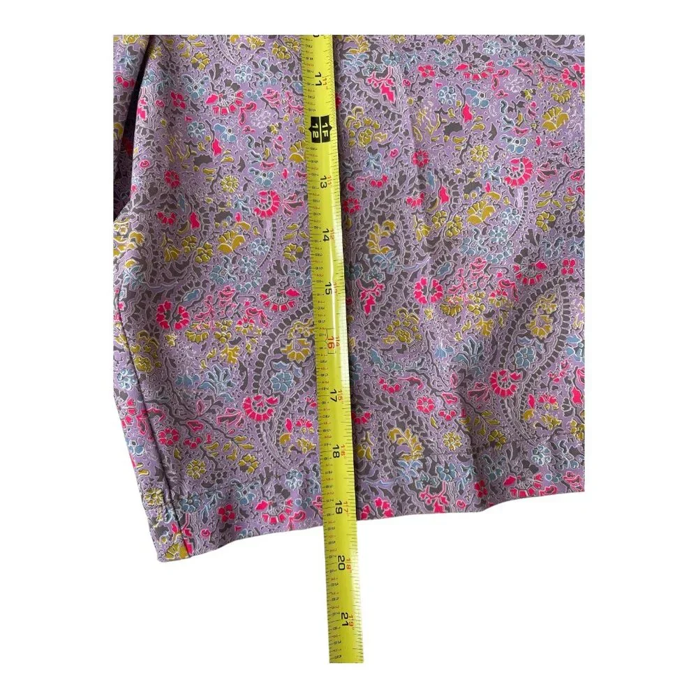 Nike Golf Women's Fit Dry Floral Paisley Pink Purple Bermuda Shorts size 8 - Picture 6 of 13